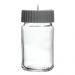 Porta Temperos Vidro e Tampa Rotativa Siena 190ml Cinza Lyor Cozinha Pote Condimentos Redondo