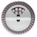 Porta Temperos Vidro e Tampa Rotativa Siena 190ml Cinza Lyor Cozinha Pote Condimentos Redondo