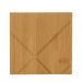 Pote Saleiro Bambu Lyor com Tampa para Cozinha 13x13x7cm Quadrado