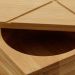 Pote Saleiro Bambu Lyor com Tampa para Cozinha 13x13x7cm Quadrado