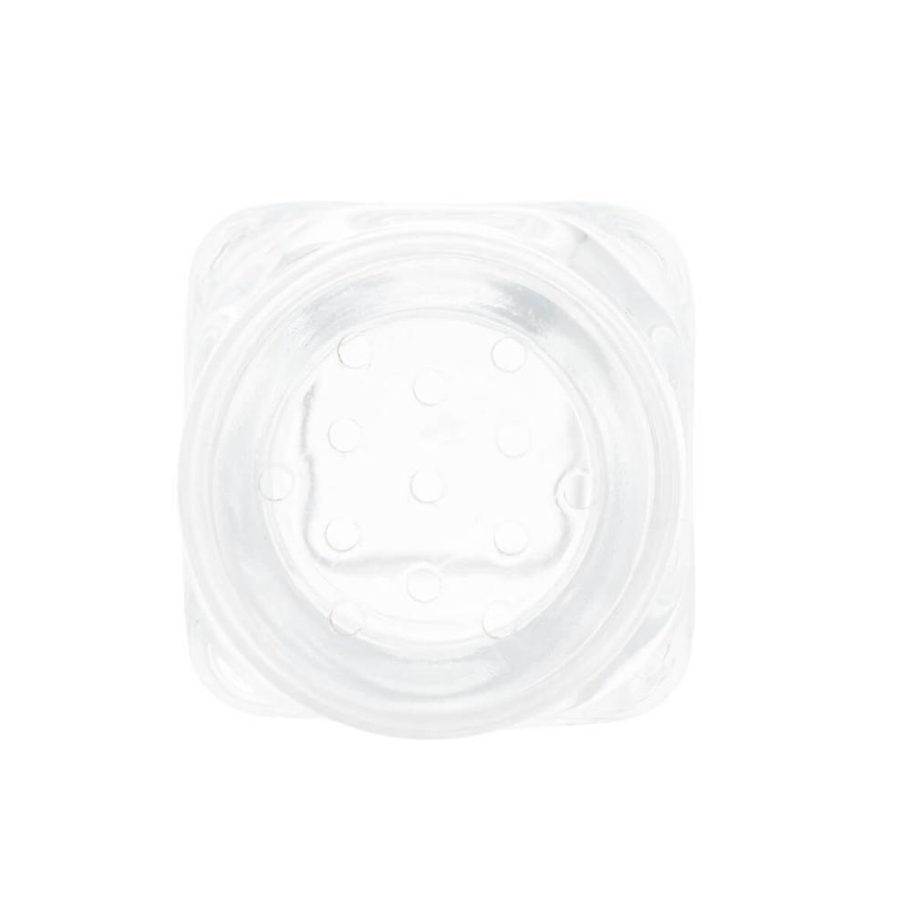Pote Saleiro Pimenteiro Lyor 80ml Temperos Quadrado de Vidro com Tampa Plástica