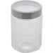 Pote Vidro Borossilicato Lyor 1,2L Tampa Prata Sydney Porta Mantimentos Condimentos