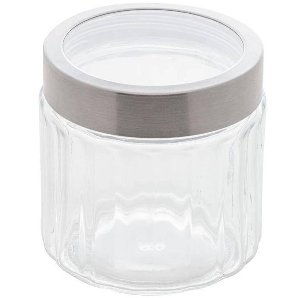 Pote de Vidro Borossilicato Porta Mantimentos Lyor 870ml Tampa Inox Sydney