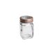 Pote de Vidro Class Incolor e Rosé Gold 300 ml