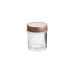 Pote de Vidro Class Incolor e Rosé Gold 350 ml