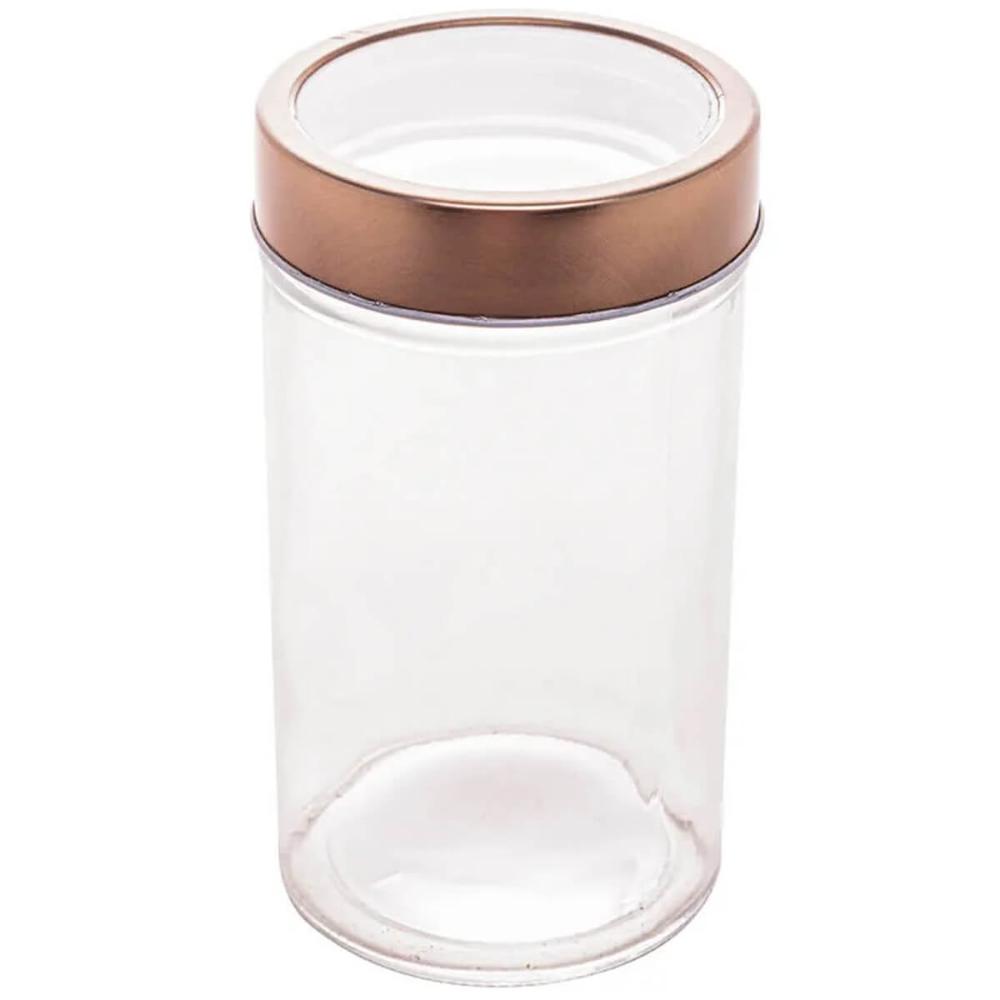 Pote de Vidro Rosé 500ml Lyor com Tampa Acrílica Gastro Mant