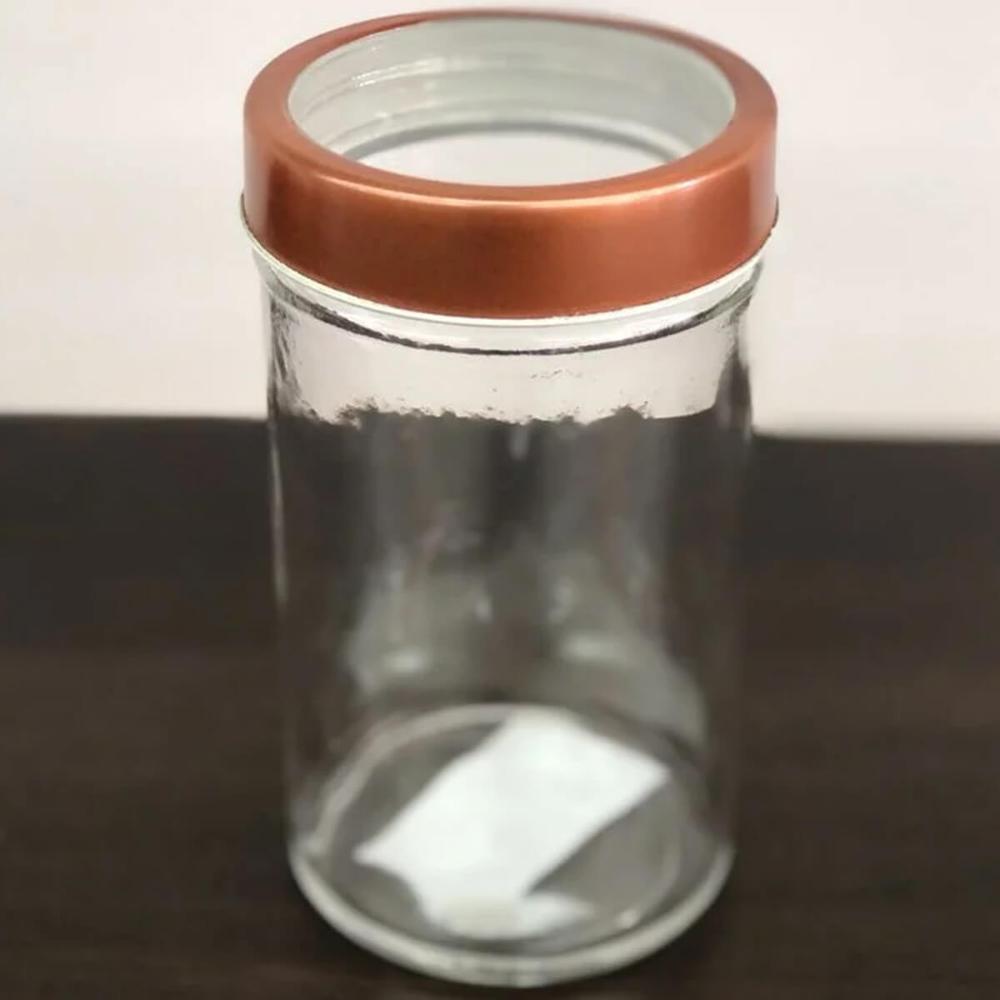 Pote de Vidro Rosé 500ml Lyor com Tampa Acrílica Gastro Mant