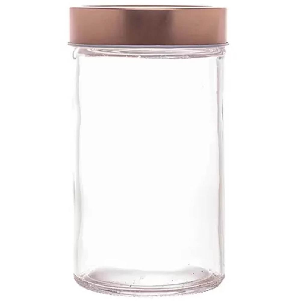 Pote de Vidro Rosé 500ml Lyor com Tampa Acrílica Gastro Mant