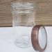 Pote de Vidro Rosé 500ml Lyor com Tampa Acrílica Gastro Mant