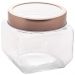 Pote de Vidro com Tampa Metal Rose Gold Lyor 800ml Gastro Po