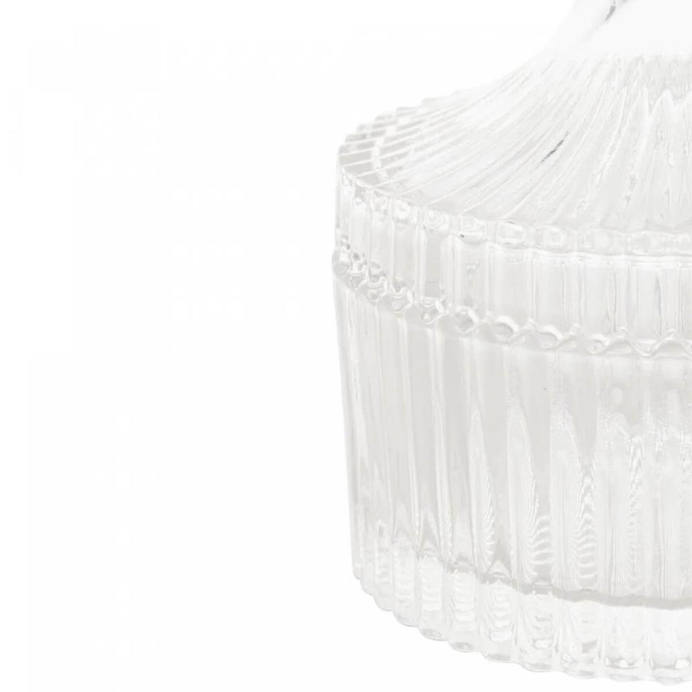 Potiche de Cristal com Tampa Carrosel Lyor 6,5x9cm Bomboniere Decorativo Lembrancinha
