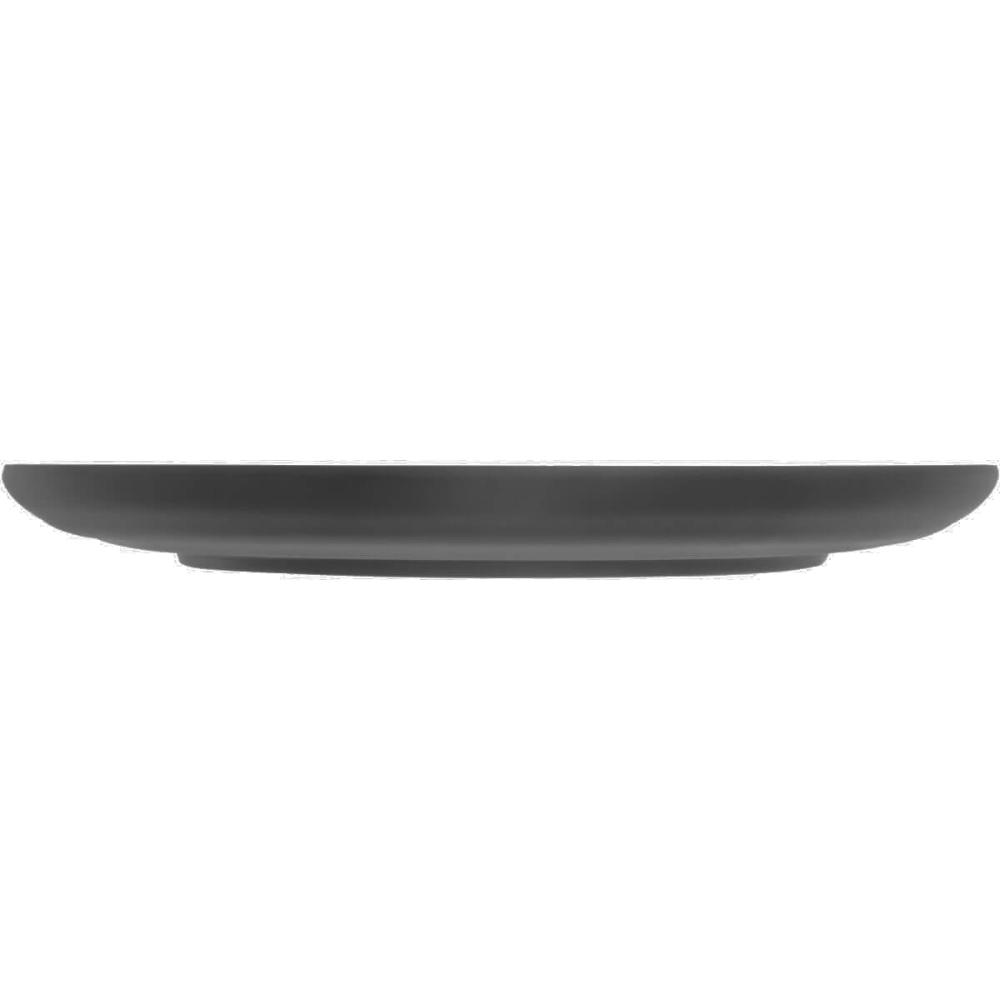 Prato Lyor de Melamina Raso Preto 25,5cm Avulso Tóquio com R