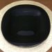 Prato Raso de Vidro Opalino 27cm Carine Black Lyor Quadrado