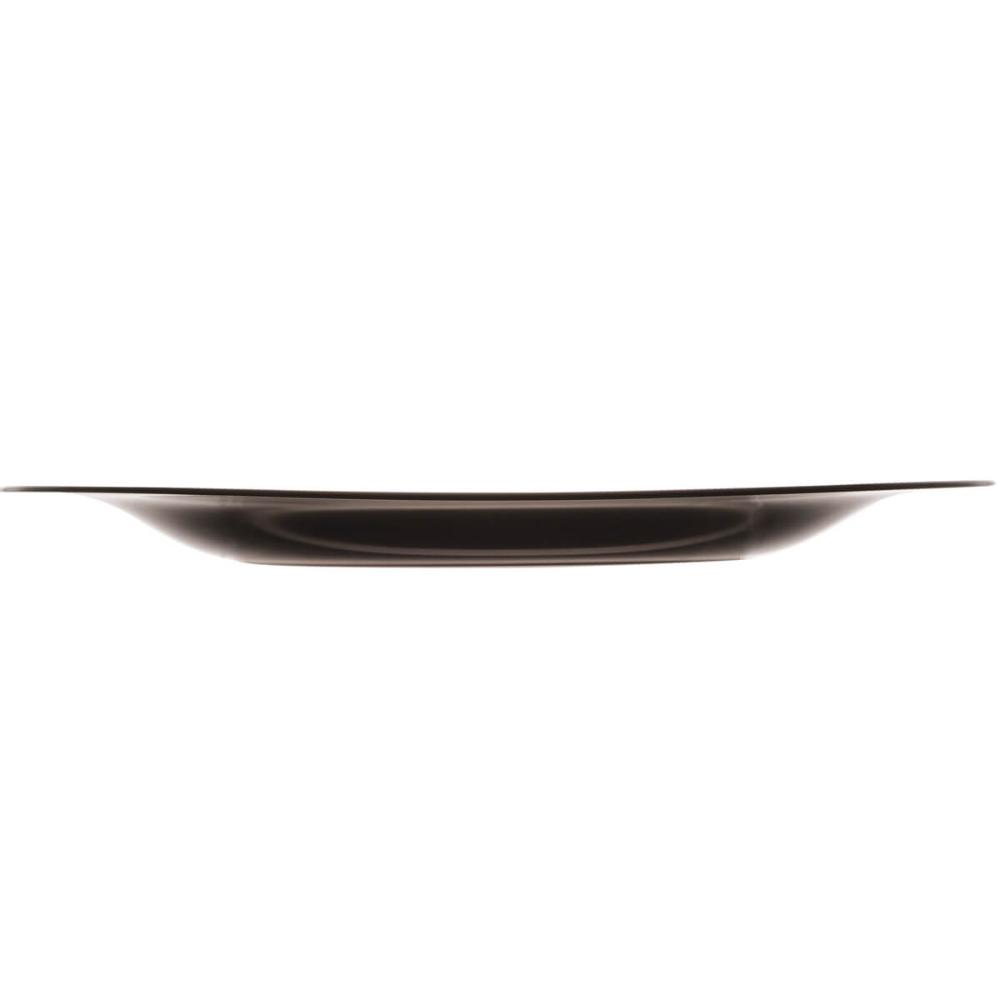 Prato Raso de Vidro Opalino 27cm Carine Black Lyor Quadrado