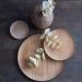 Prato de Bambu Lyor Verona 11cm Petiscos Canapés Salgados Queijos Aperitivos