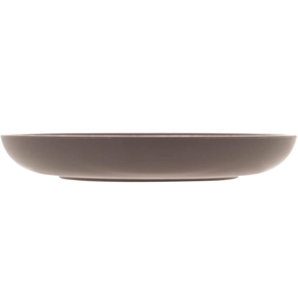 Prato de Bambu e Polipropileno Raso Lines Lyor 27cm para Refeições Colorido Redondo