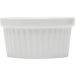 Ramequim Canelado 50ml de Porcelana Classic Branco 6x4cm Lyor para Servir Ketchup e Petiscos