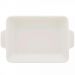 Refratário 23,5x15x5cm Travessa Porcelana Branca com Alça Funda Lyor Basic
