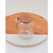 Saleiro Porta Tempero de Vidro com Tampa de Rolha 240ml Colher de Bambu Lyor