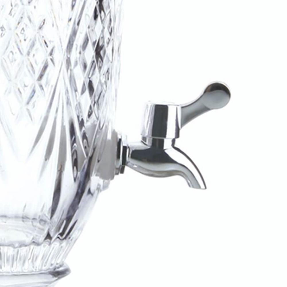 Suqueira Cristal Lyor 2L Dispenser de Bebidas Dublin 15x46cm Água Sucos Coquetéis