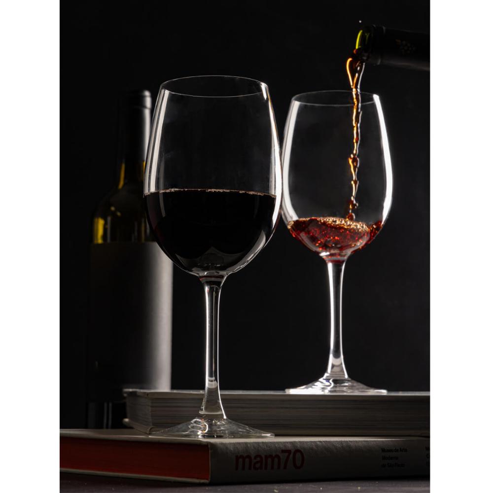 Taça de Vidro para Vinho Tinto Branco Rosé 470ml Lyor Servir Mesa Posta