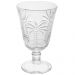 Taça para Água de Vidro Cristal Palm 240ml Lyor Decorada Pal