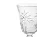 Taça para Água de Vidro Cristal Palm 240ml Lyor Decorada Pal
