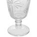 Taça para Água de Vidro Cristal Palm 240ml Lyor Decorada Pal