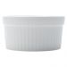 Tigela Ramekin Porcelana 240ml Branco Canelado Sobremesa Suflês Lyor  Classic