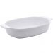 Travessa Lyor Melamina Branca Milão 23x13cm com Alças Laterais para Servir