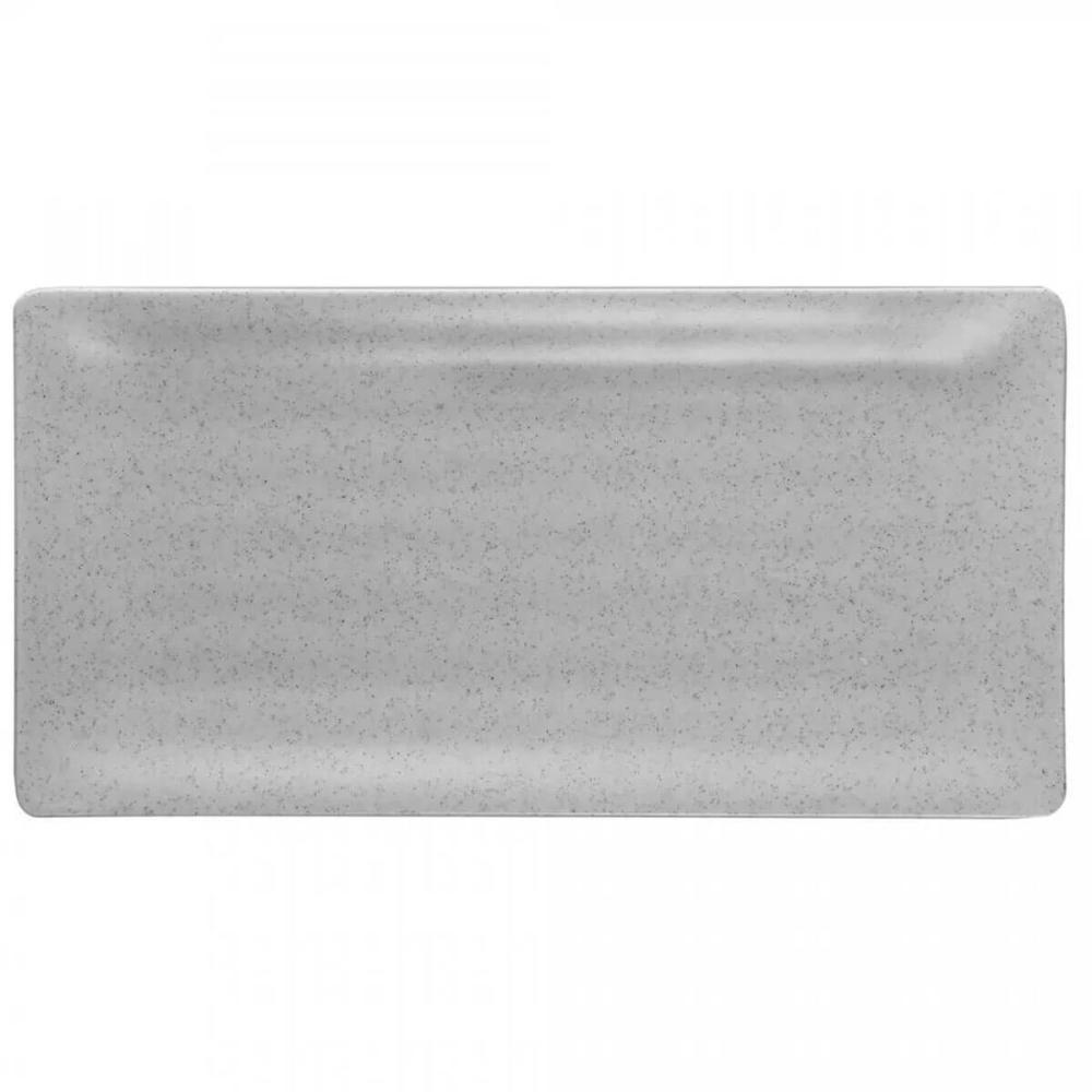 Travessa Melamina Prato Sushi Lyor Tóquio Granilite 17,5x11x2,5cm Retangular