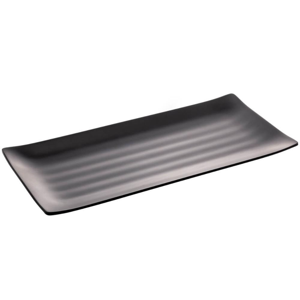 Travessa Servir Comida Japonesa Sushi Sashimi 35x16cm Retang