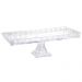 Travessa com Pé Boleira de Cristal 33x15x10cm Lyor Bandeja Servir Dragon Decorativa