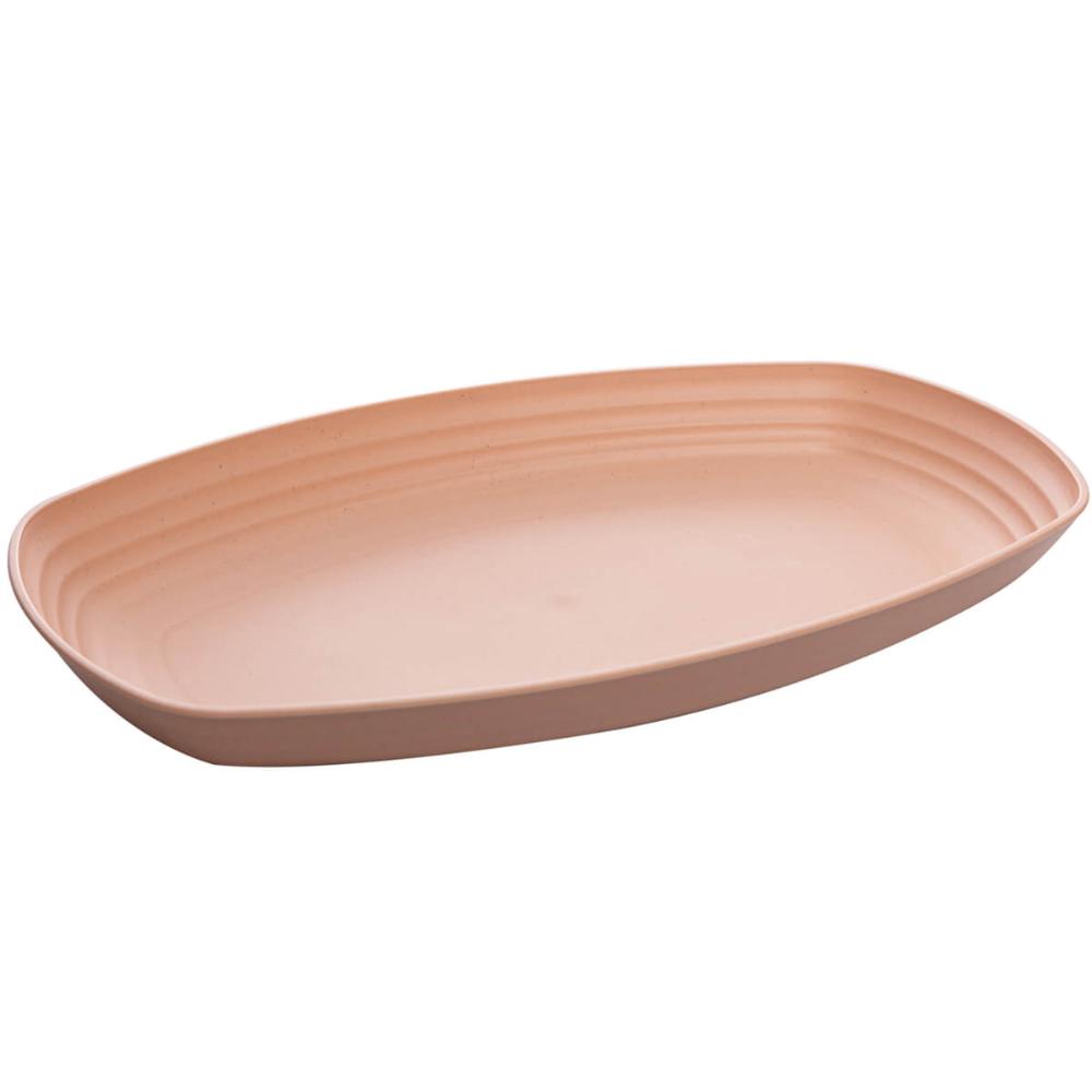 Travessa de Bambu e Plástico 29x18x3cm Lines Lyor Sortidas B