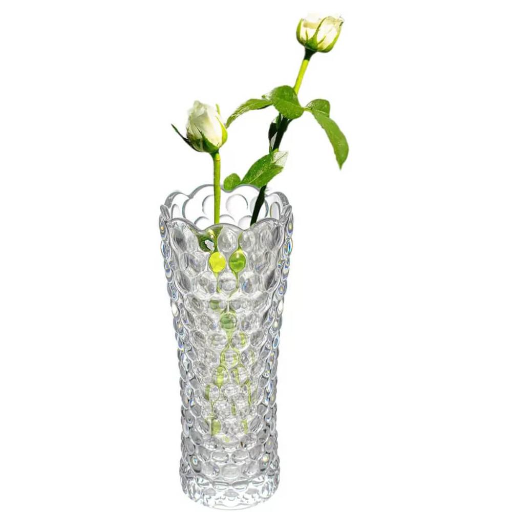 Vaso Bubble de Vidro 7x17cm para Flor Planta Decorativo Lyor Redondo Incolor