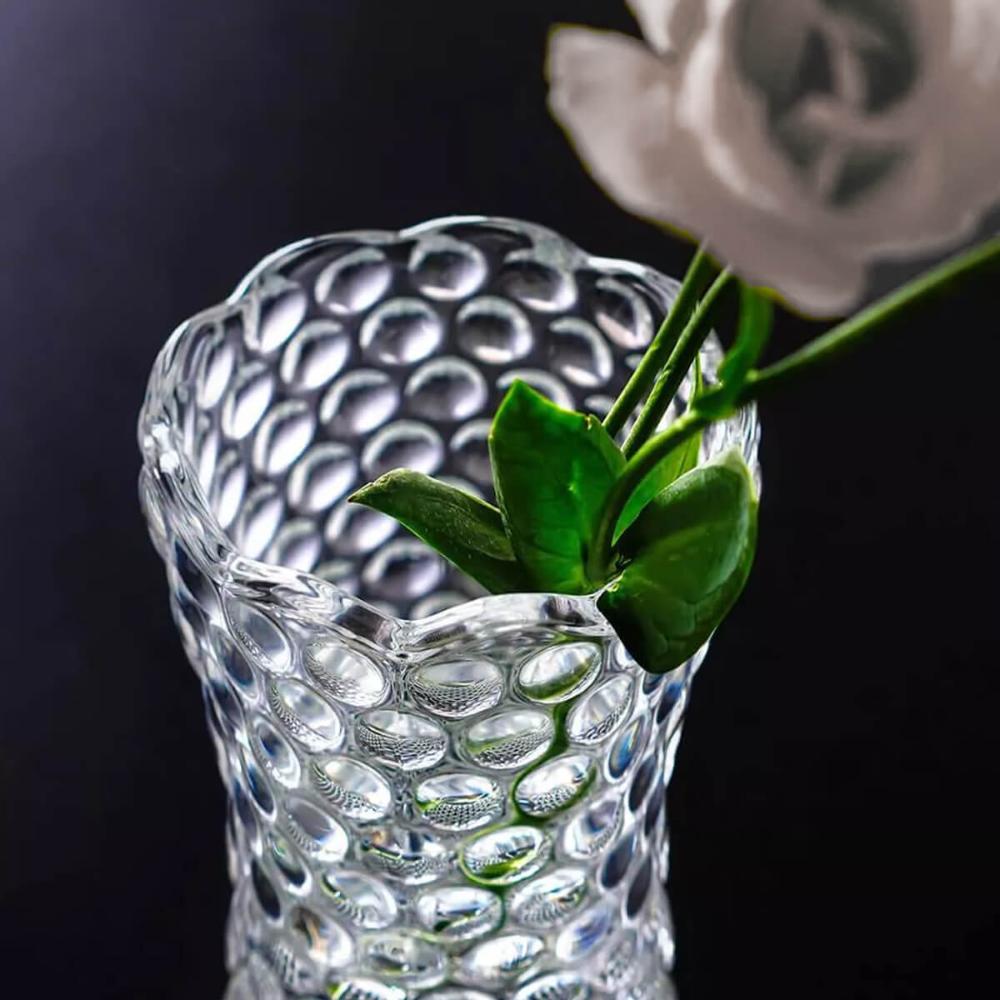 Vaso Bubble de Vidro 7x17cm para Flor Planta Decorativo Lyor Redondo Incolor
