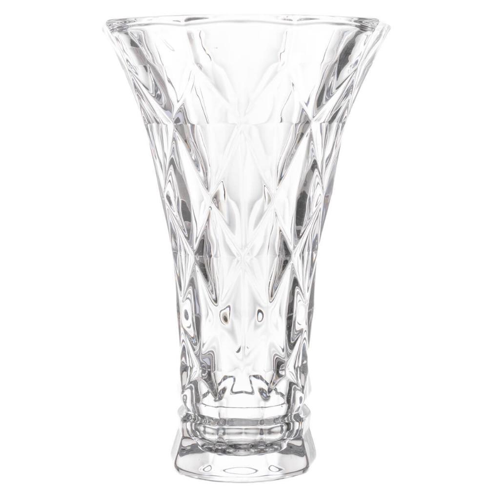 Vaso de Vidro Lyor Diamond 13x20cm Decorativo Plantas Arranj