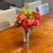 Vaso de Vidro Lyor Diamond 13x20cm Decorativo Plantas Arranj