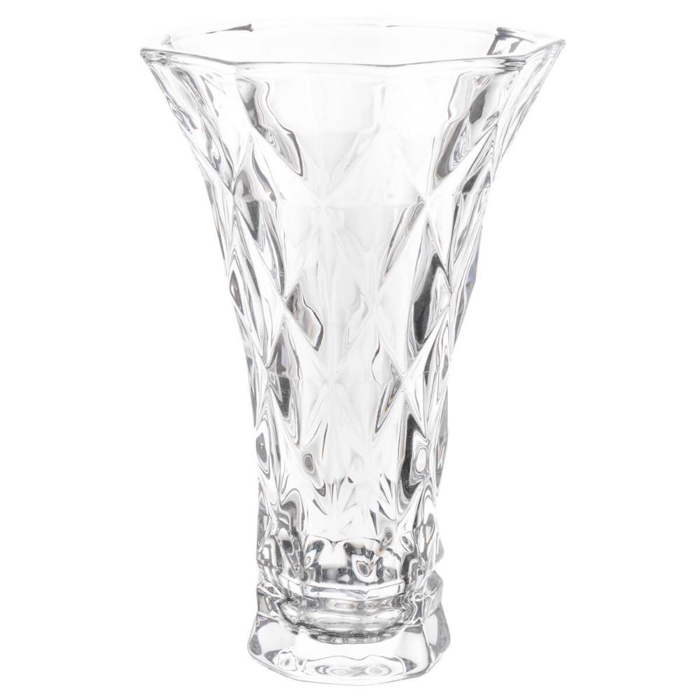 Vaso de Vidro Lyor Diamond 13x20cm Decorativo Plantas Arranj