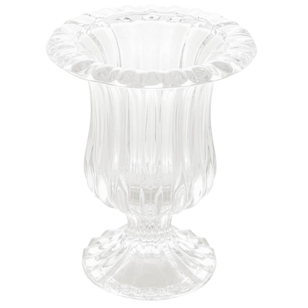 Vaso de Vidro para Flores Decoração 11x14,5cm Escritório Sala Hall de Entrada Lyor