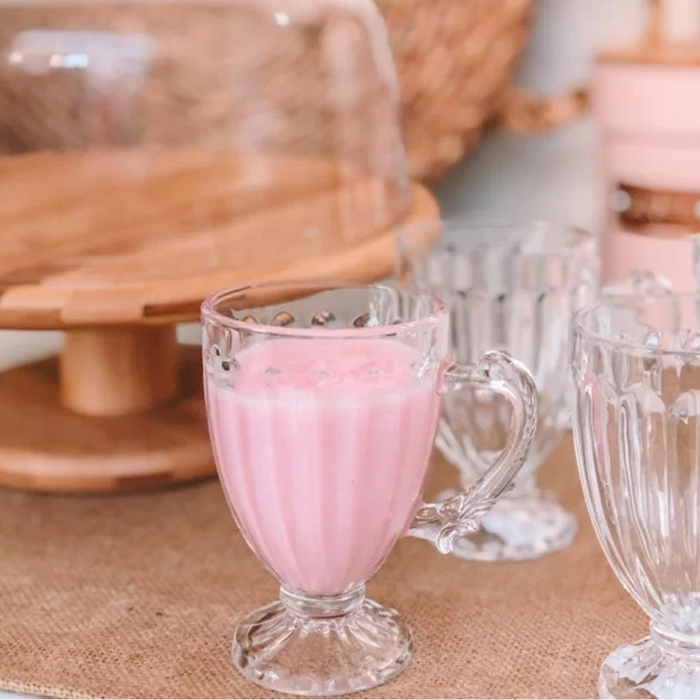 Xícara Taça de Vidro Cristal com Pé Imperial Café 200ml Cafe