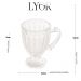 Xícara Taça de Vidro Cristal com Pé Imperial Café 200ml Cafe