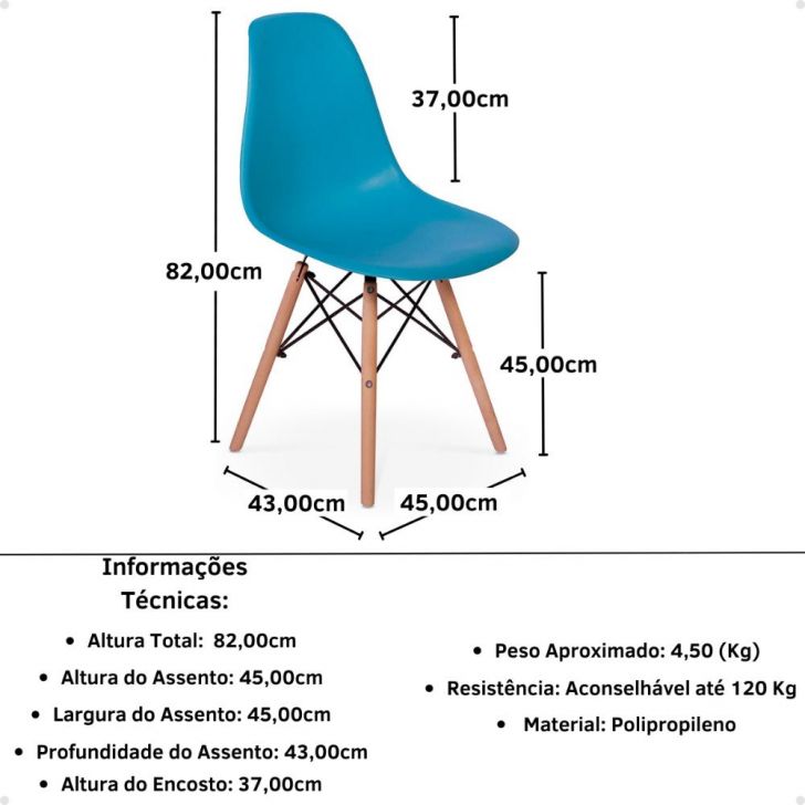 Conjunto Mesa de Jantar Redonda Cecília Amadeirada Natural 120cm