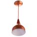 2 Lustres Pendente Gota Pequena Alumínio 21cm Cobre + Lampada