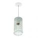 2 Pendente Manucrillic + 2 Pd Clearcrilic Cristal Ac. Branco