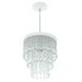 2 Pendente Manucrillic + 2 Pd Clearcrilic Cristal Ac. Branco