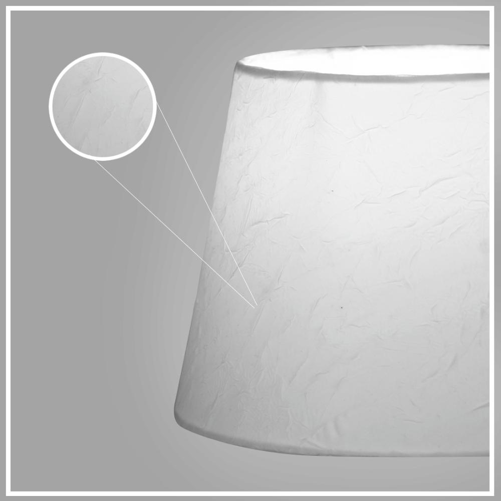 Abajur Eros Dome Branco Texturizado com Base Todo Branco Q.