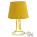 Abajur Torre Dome Amarelo Mostarda Com Aramado Amarelo