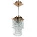 Kit 1 Lustre Cristal Acr Dream + 2 Pendentes Spark Cobre