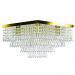Kit 1 Lustre Cristal Acr Dream + 2 Pendentes Spark Dourado